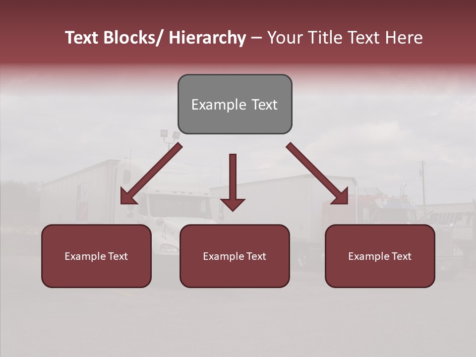 Transportation Red White PowerPoint Template