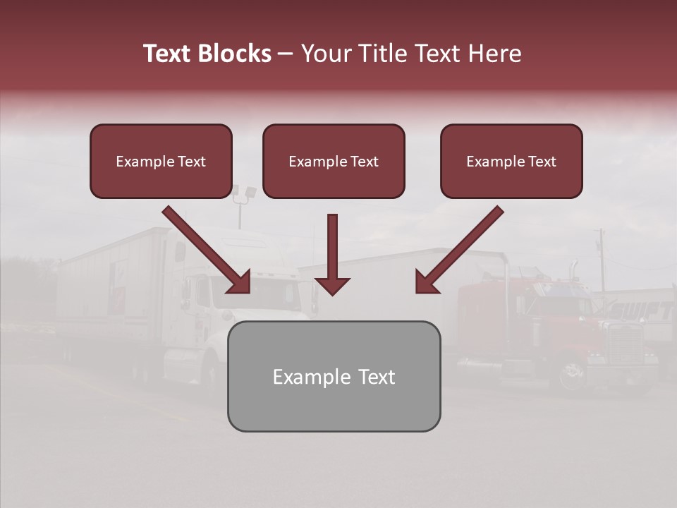 Transportation Red White PowerPoint Template