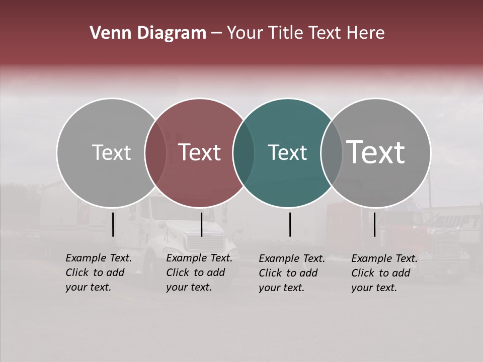 Transportation Red White PowerPoint Template