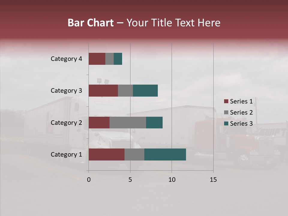 Transportation Red White PowerPoint Template
