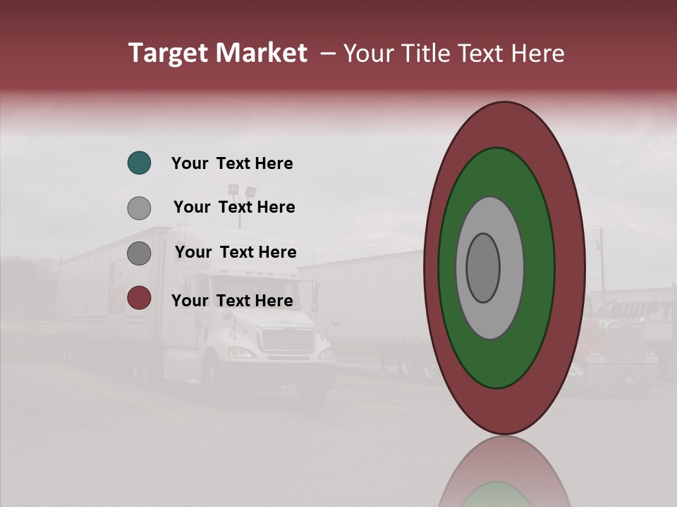 Transportation Red White PowerPoint Template