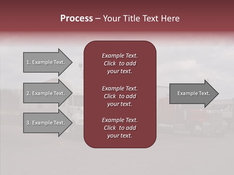 Transportation Red White PowerPoint Template