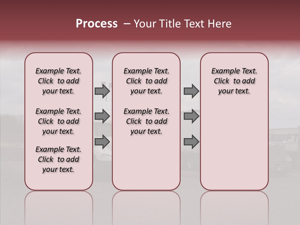 Transportation Red White PowerPoint Template