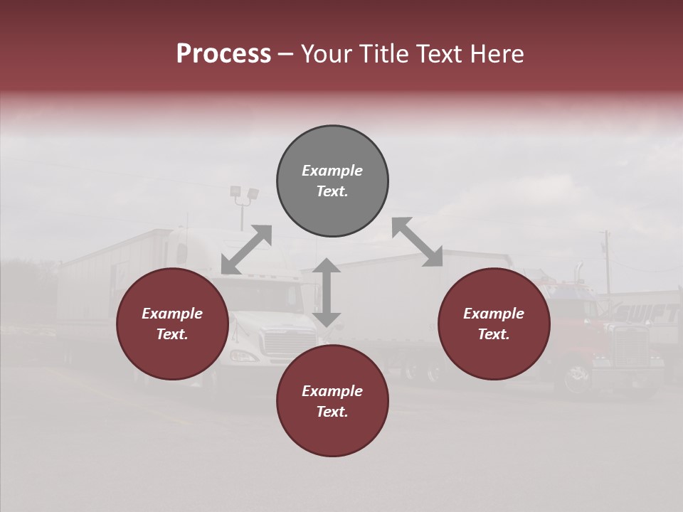 Transportation Red White PowerPoint Template