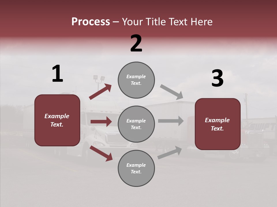 Transportation Red White PowerPoint Template