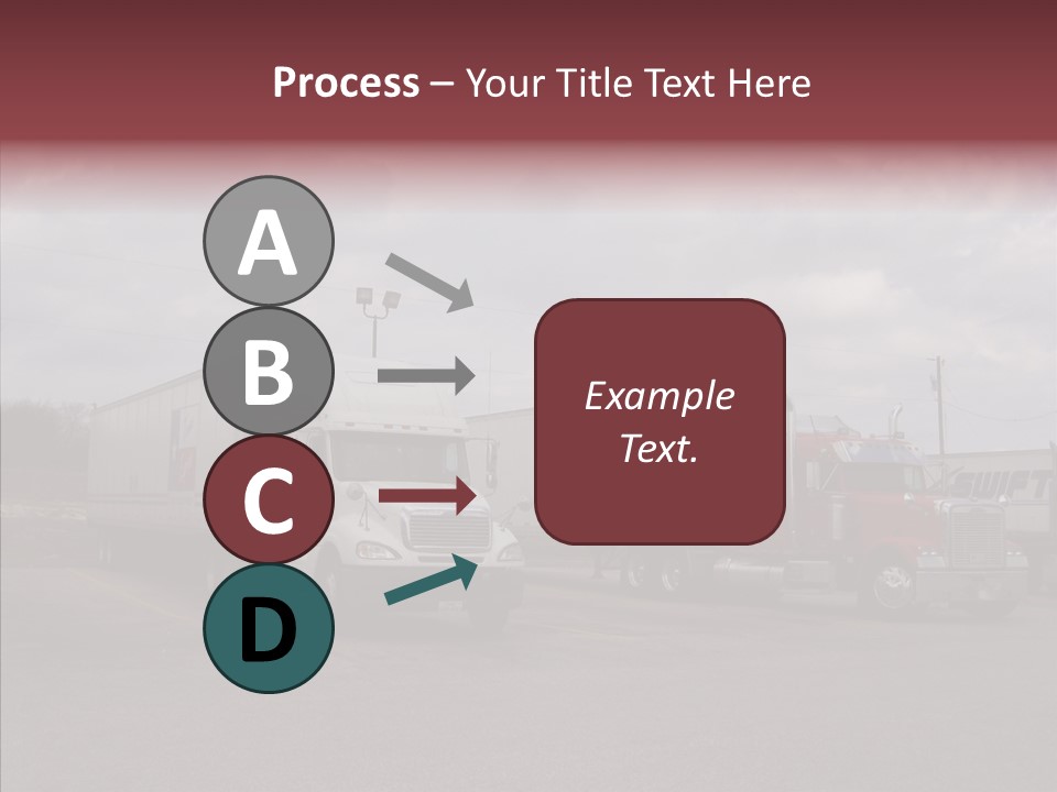 Transportation Red White PowerPoint Template