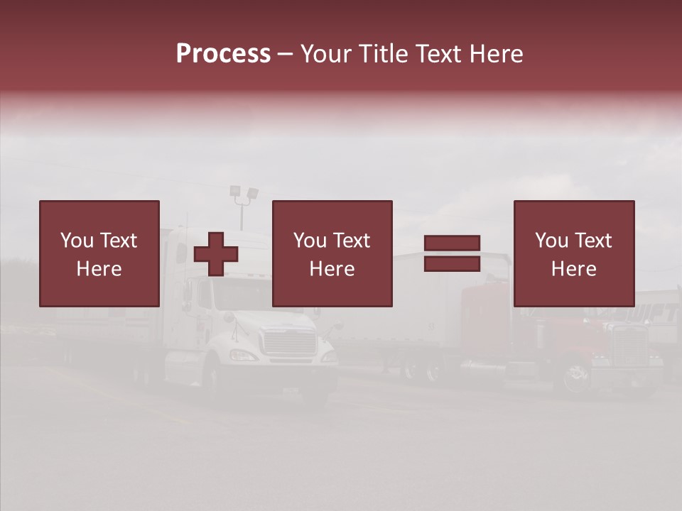 Transportation Red White PowerPoint Template