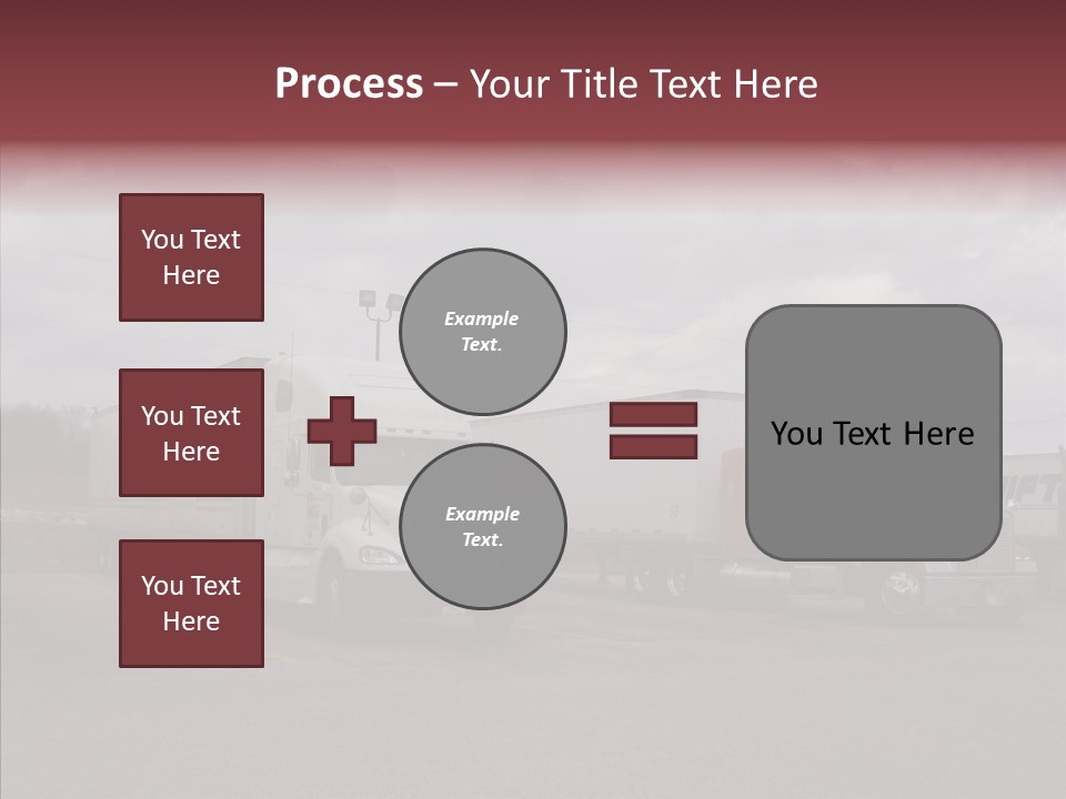 Transportation Red White PowerPoint Template