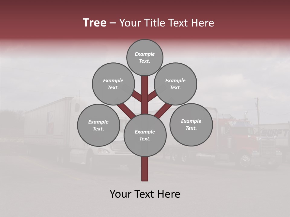 Transportation Red White PowerPoint Template