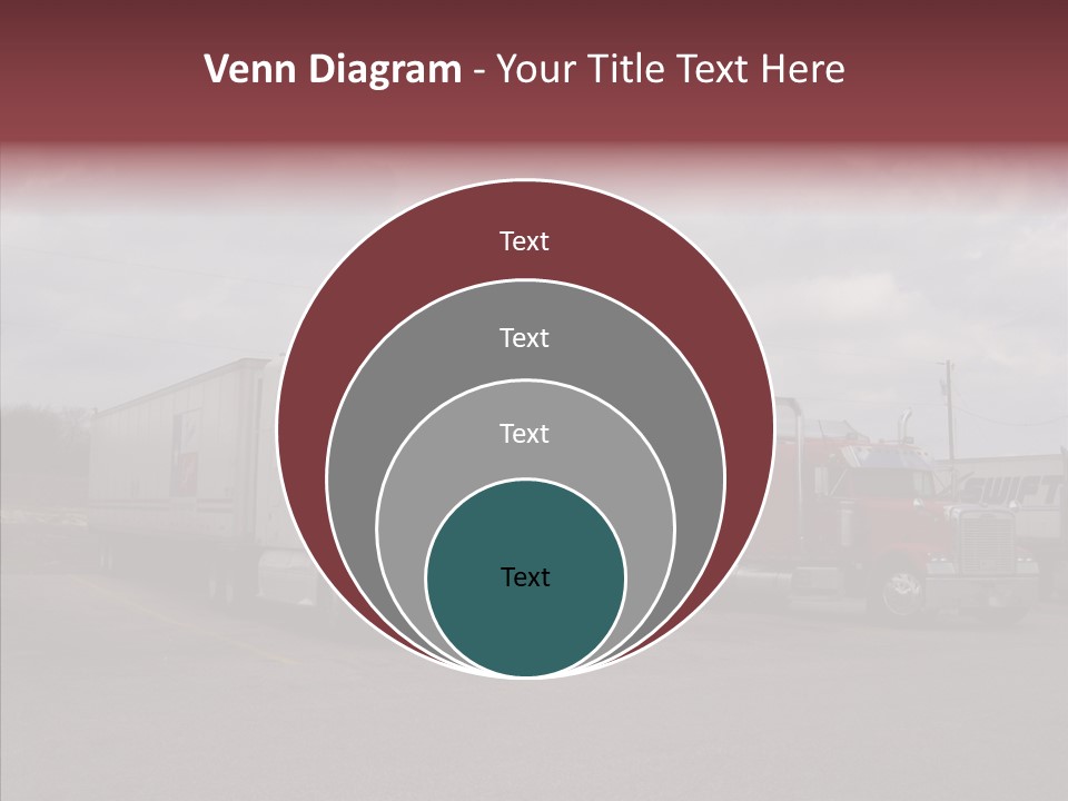 Transportation Red White PowerPoint Template