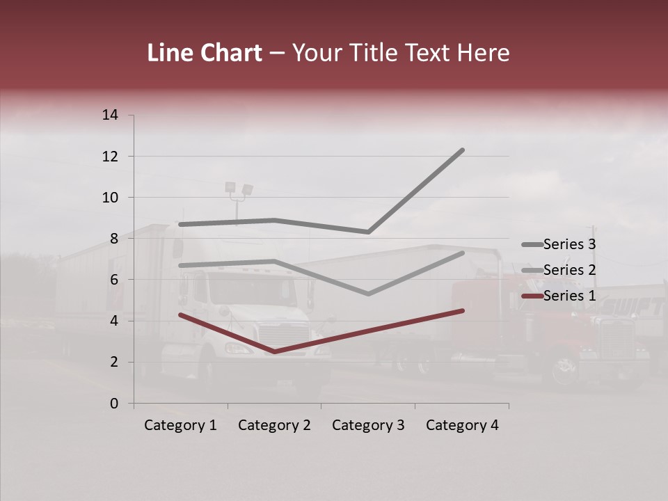 Transportation Red White PowerPoint Template