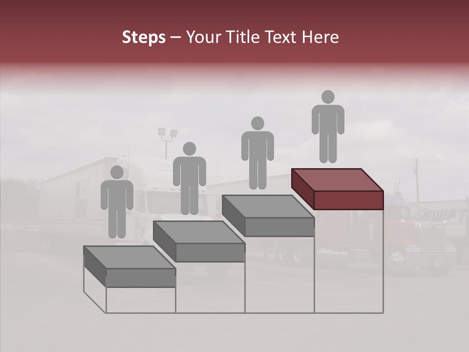 Transportation Red White PowerPoint Template