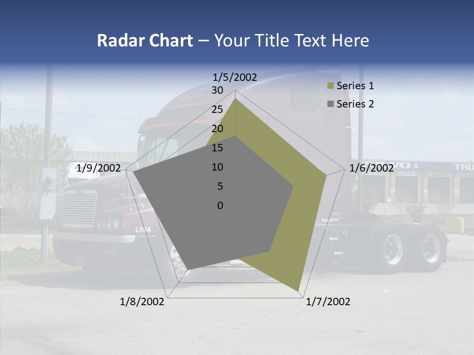 Truck Purple Business PowerPoint Template