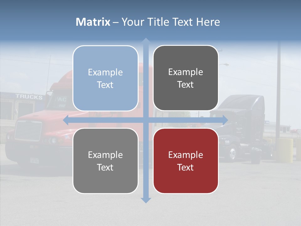 Black Cargo Transportation PowerPoint Template
