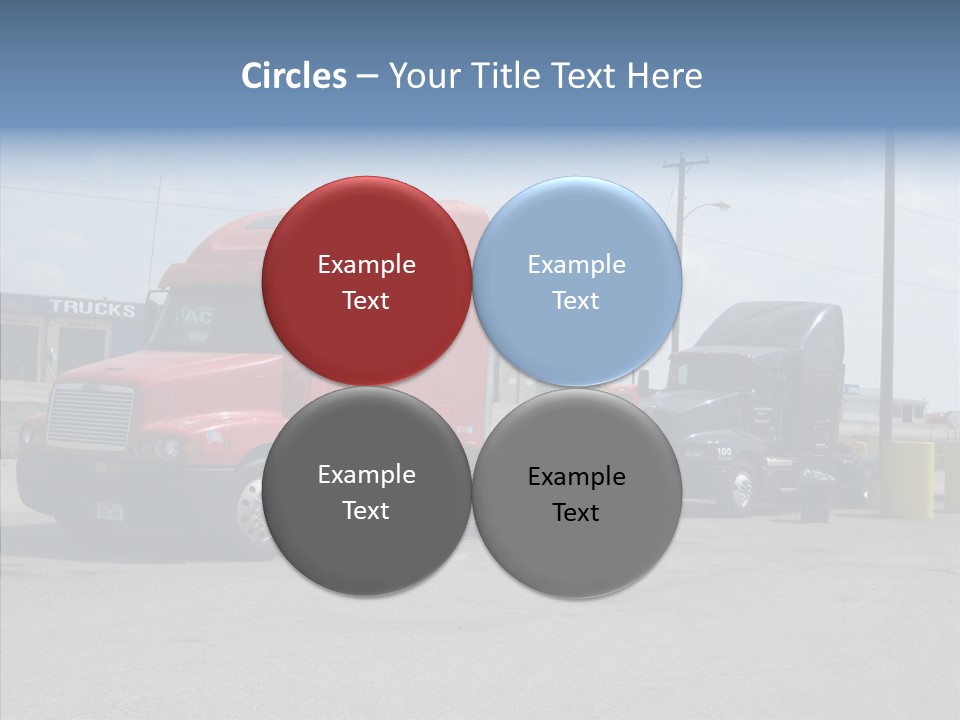 Black Cargo Transportation PowerPoint Template