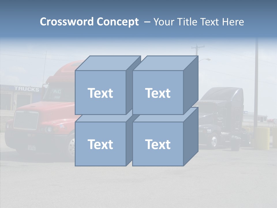 Black Cargo Transportation PowerPoint Template