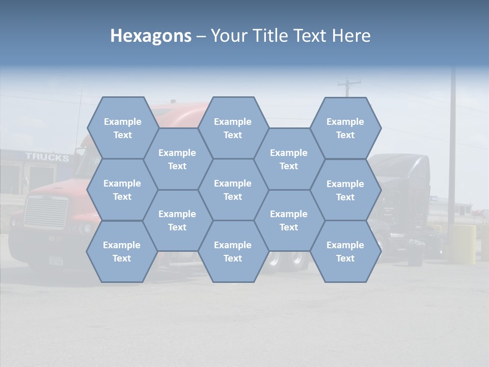 Black Cargo Transportation PowerPoint Template