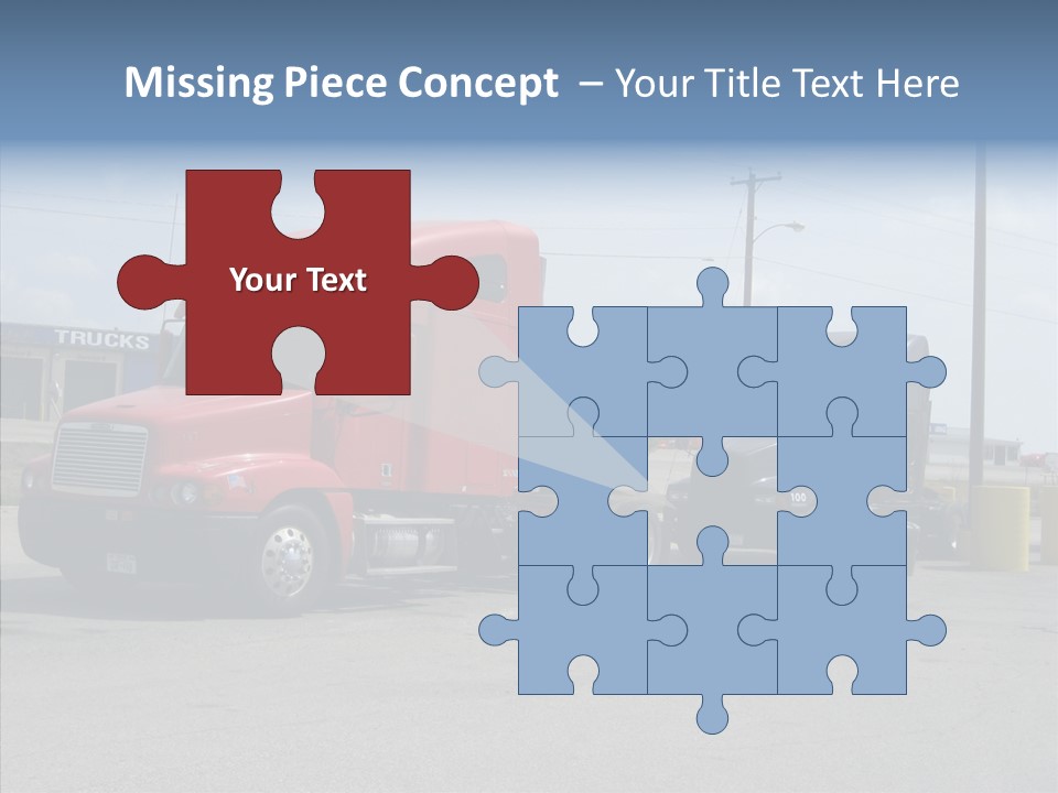 Black Cargo Transportation PowerPoint Template