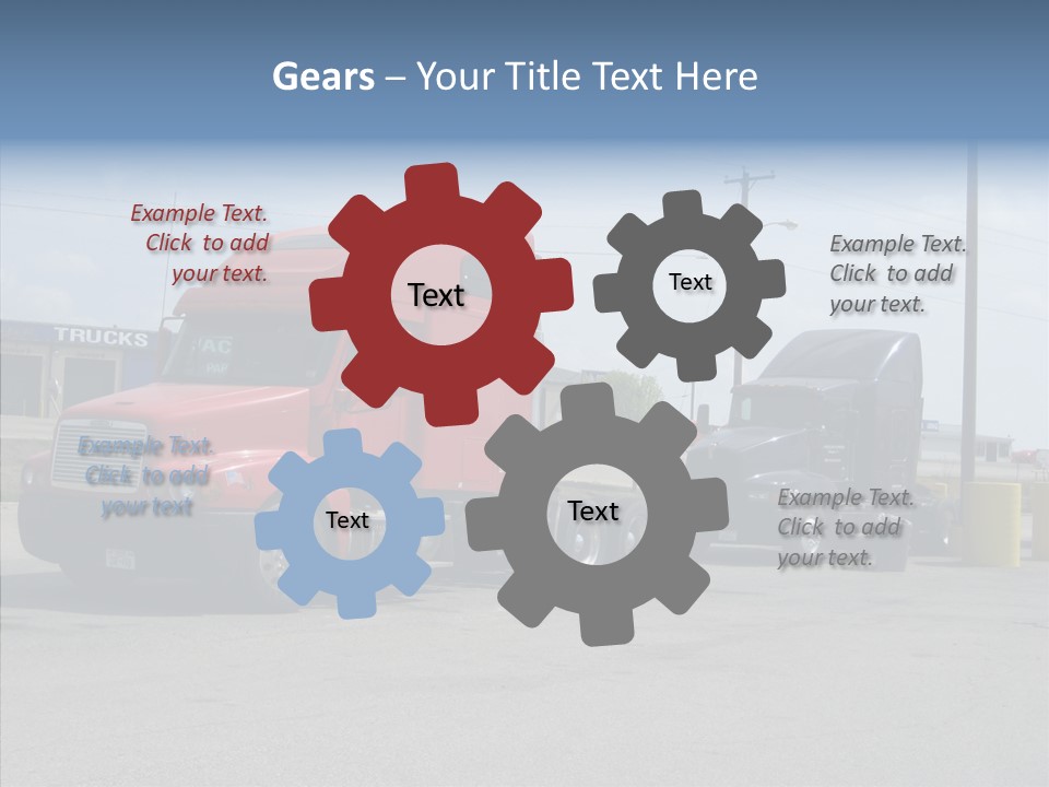 Black Cargo Transportation PowerPoint Template