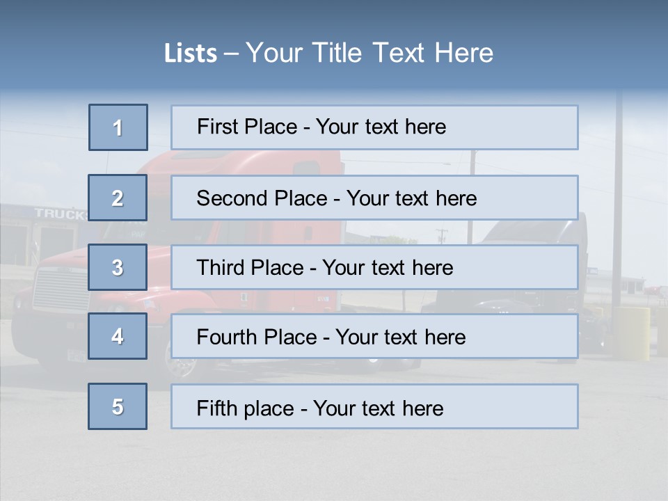 Black Cargo Transportation PowerPoint Template