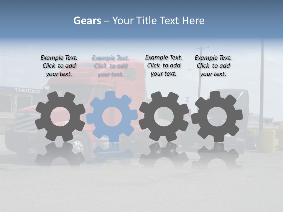 Black Cargo Transportation PowerPoint Template