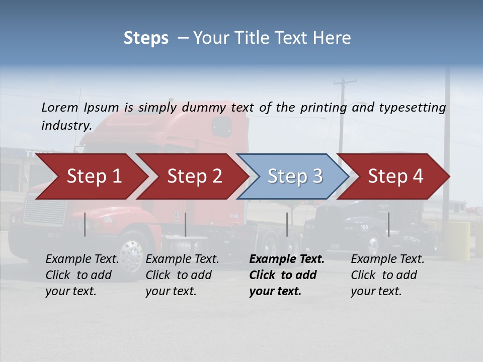 Black Cargo Transportation PowerPoint Template