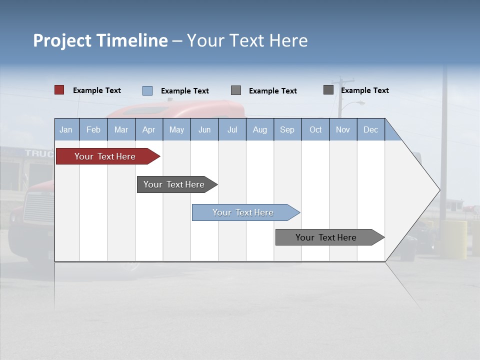 Black Cargo Transportation PowerPoint Template