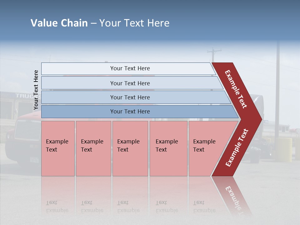 Black Cargo Transportation PowerPoint Template