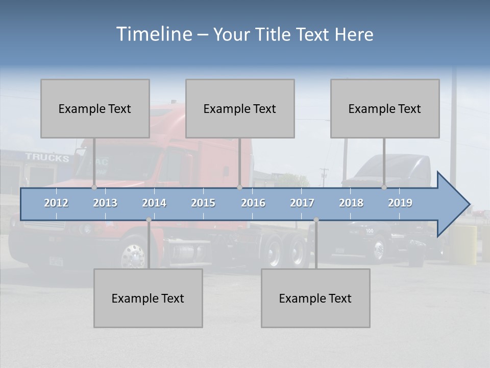 Black Cargo Transportation PowerPoint Template