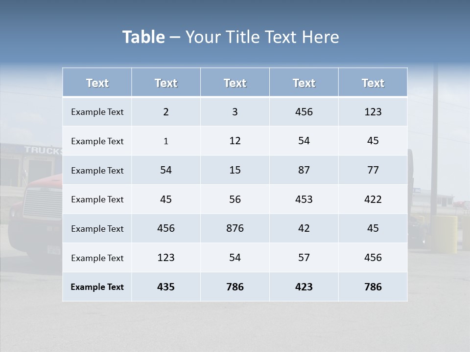Black Cargo Transportation PowerPoint Template