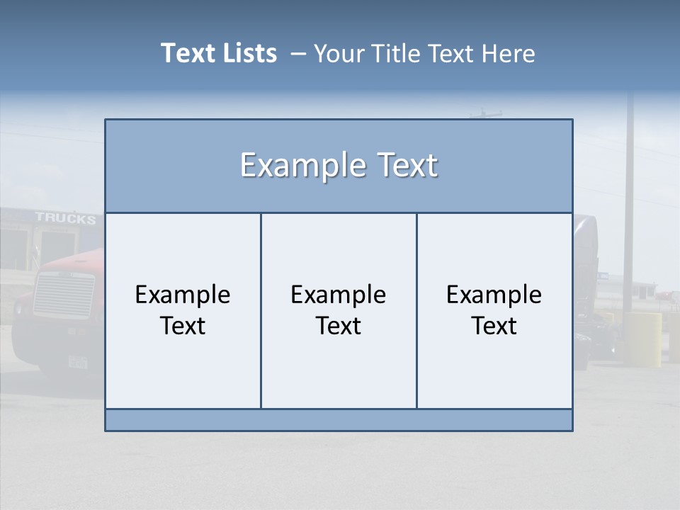 Black Cargo Transportation PowerPoint Template