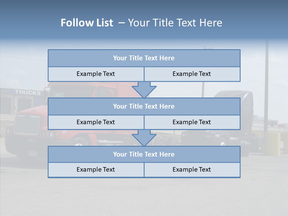 Black Cargo Transportation PowerPoint Template
