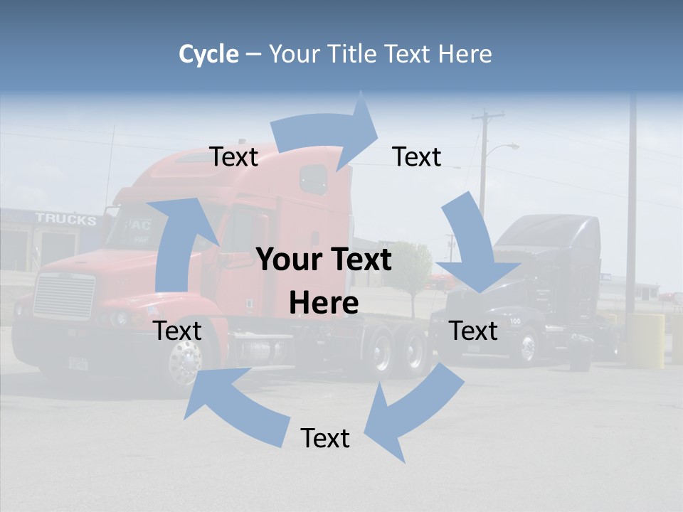 Black Cargo Transportation PowerPoint Template