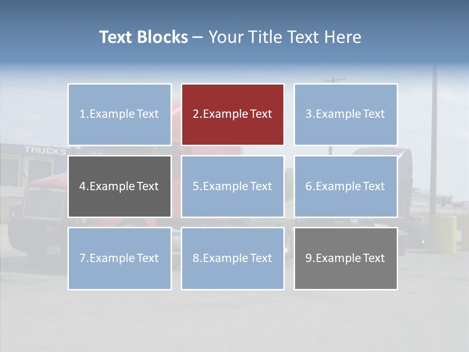 Black Cargo Transportation PowerPoint Template