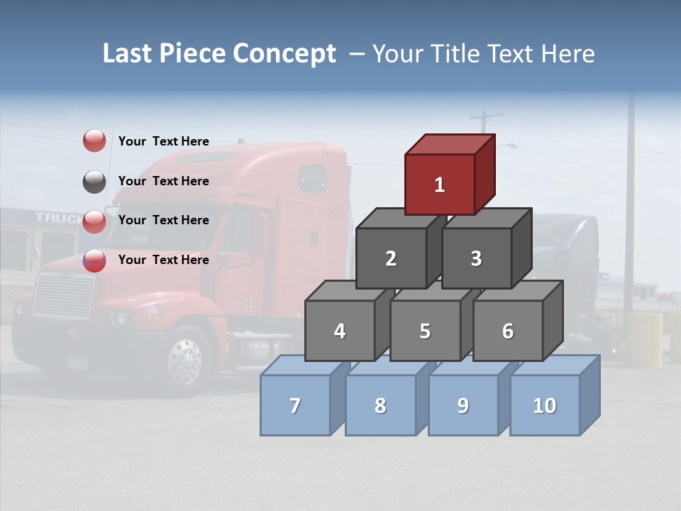 Black Cargo Transportation PowerPoint Template