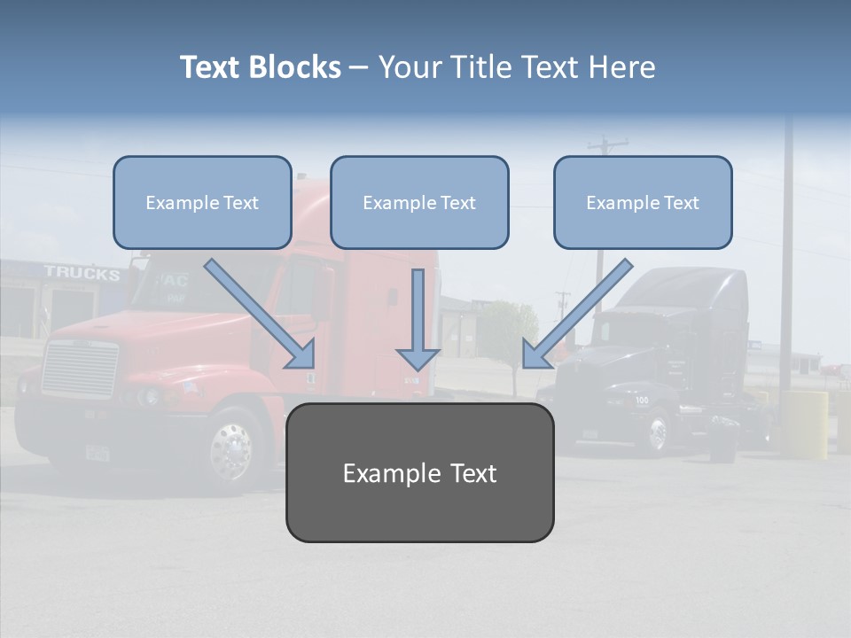 Black Cargo Transportation PowerPoint Template
