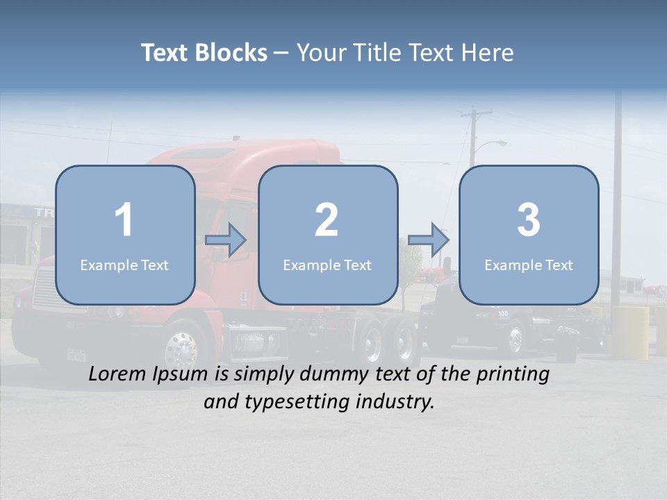 Black Cargo Transportation PowerPoint Template