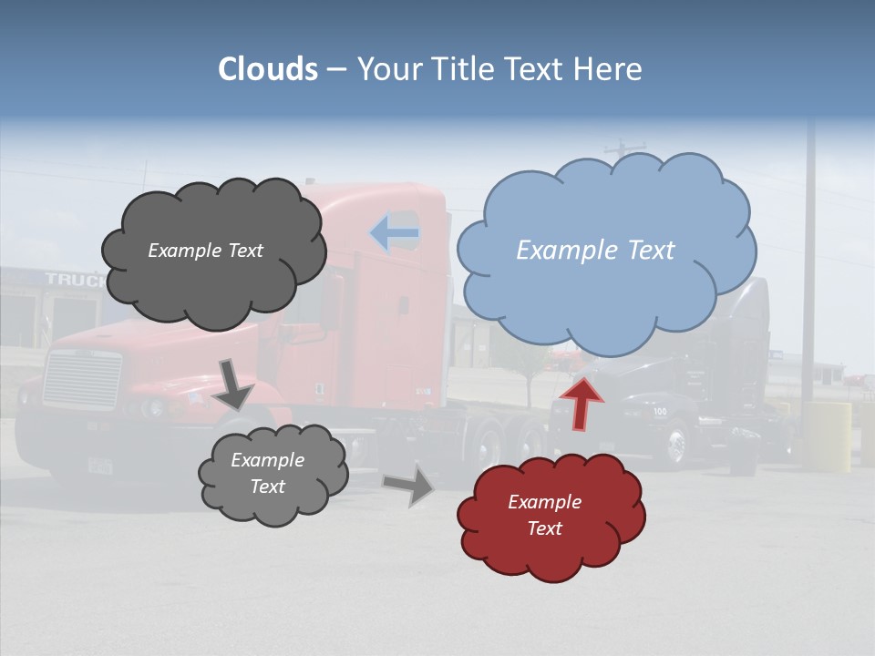 Black Cargo Transportation PowerPoint Template
