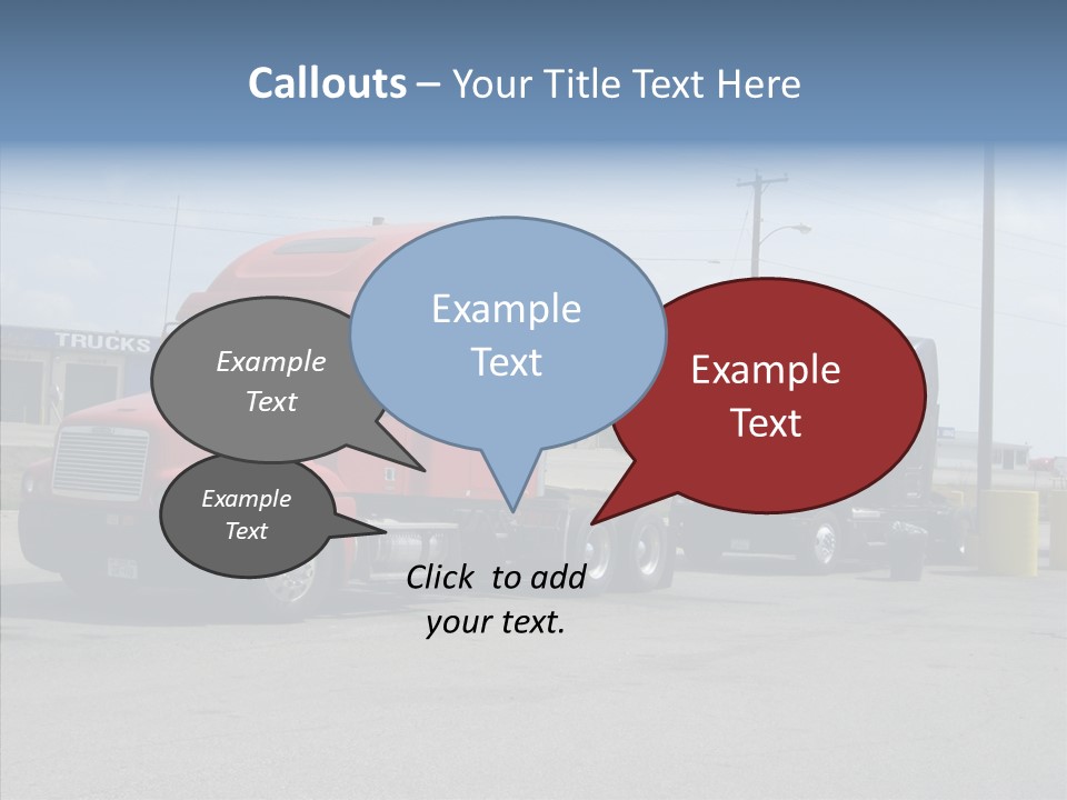 Black Cargo Transportation PowerPoint Template