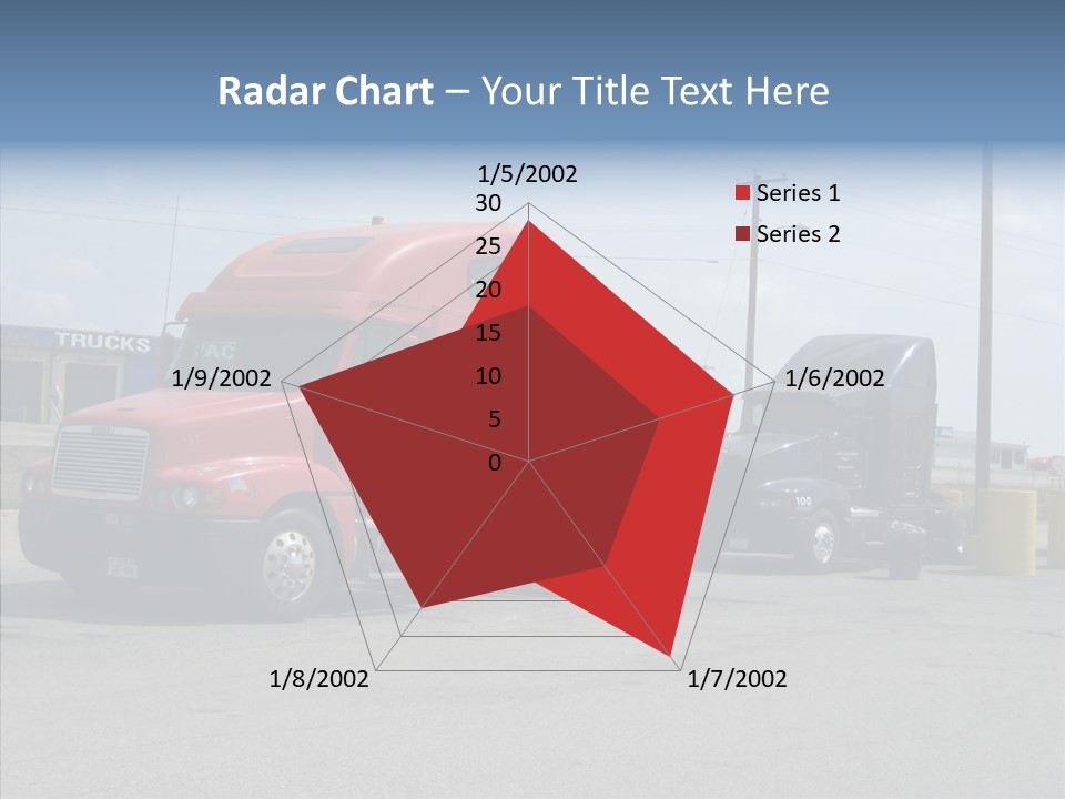Black Cargo Transportation PowerPoint Template