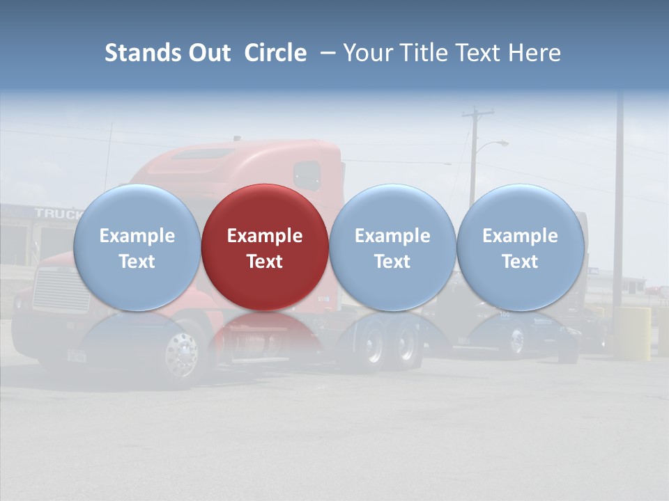 Black Cargo Transportation PowerPoint Template