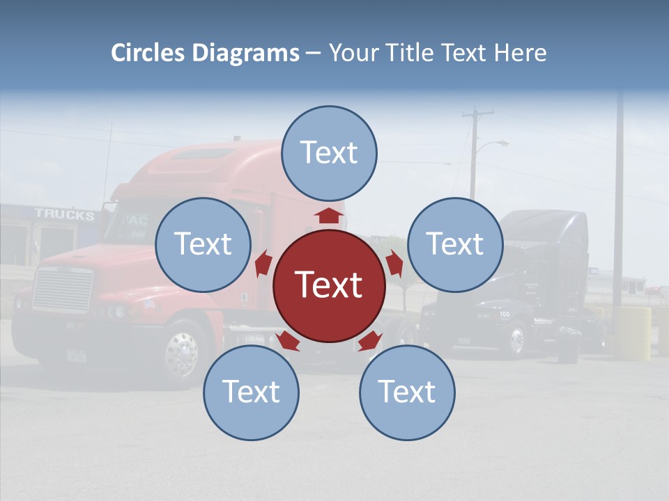 Black Cargo Transportation PowerPoint Template