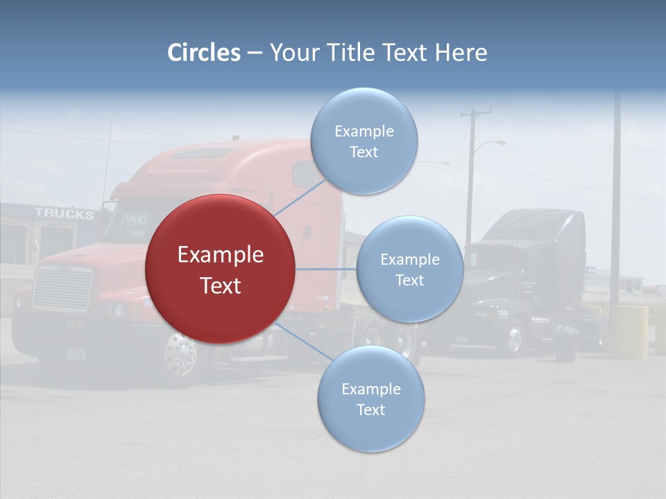 Black Cargo Transportation PowerPoint Template