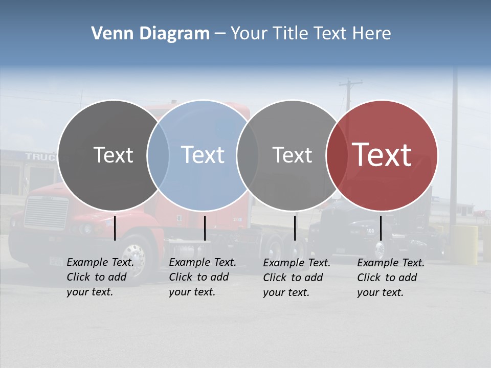 Black Cargo Transportation PowerPoint Template