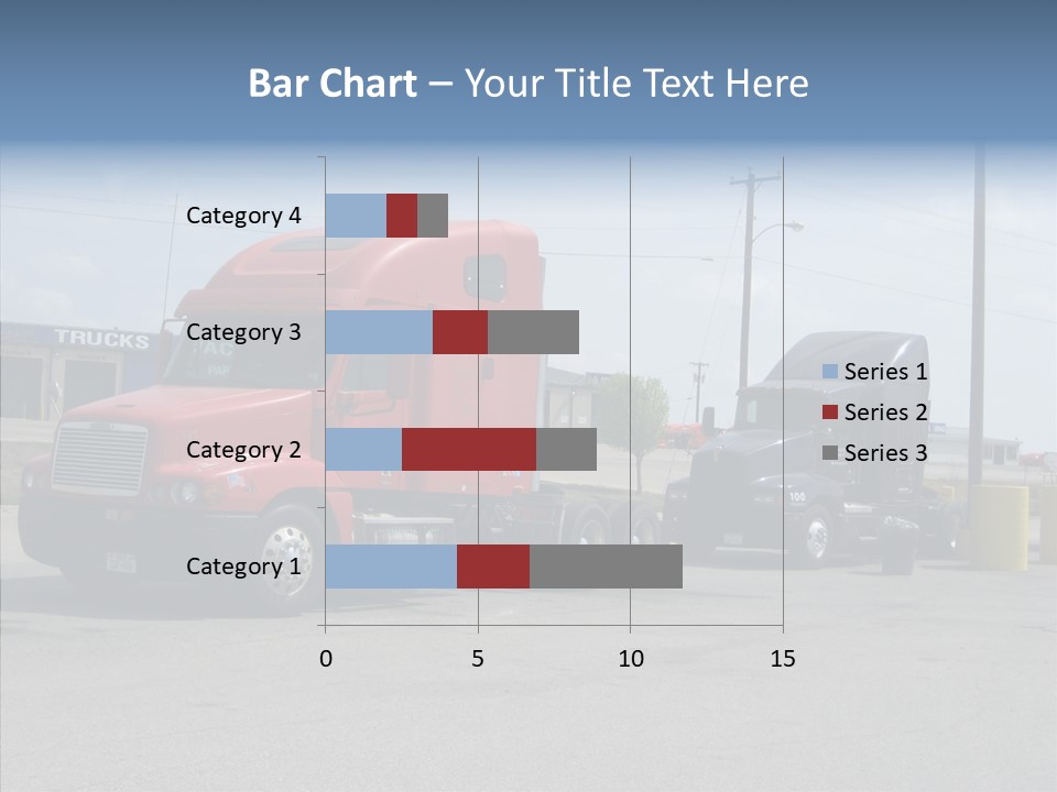 Black Cargo Transportation PowerPoint Template