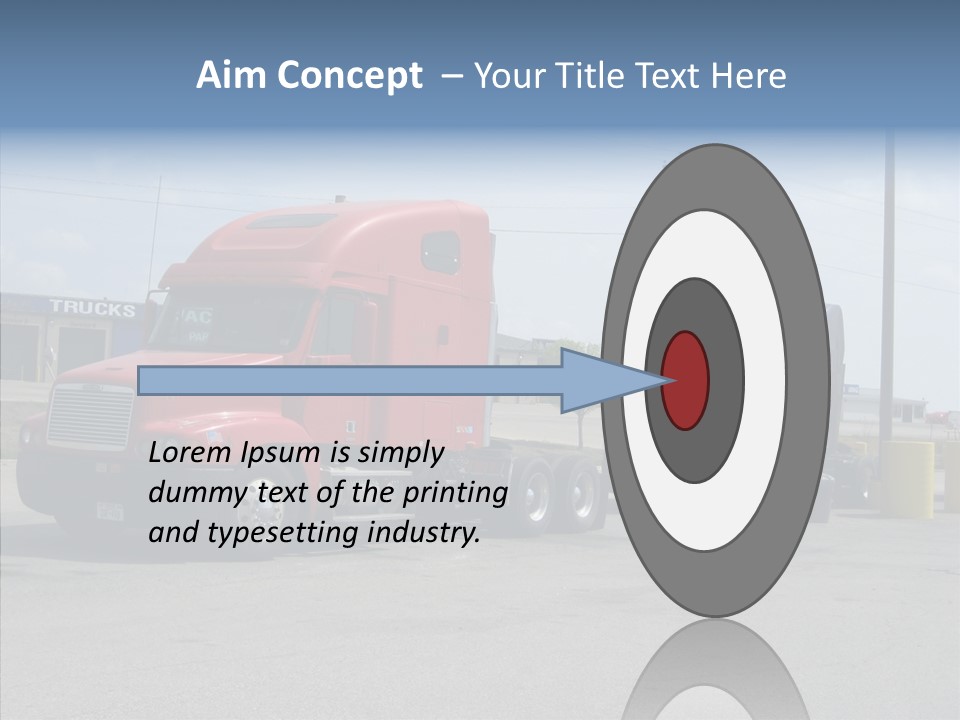 Black Cargo Transportation PowerPoint Template