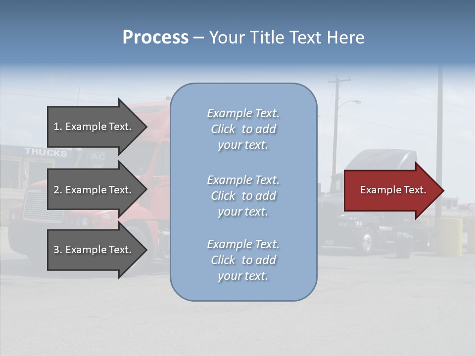 Black Cargo Transportation PowerPoint Template