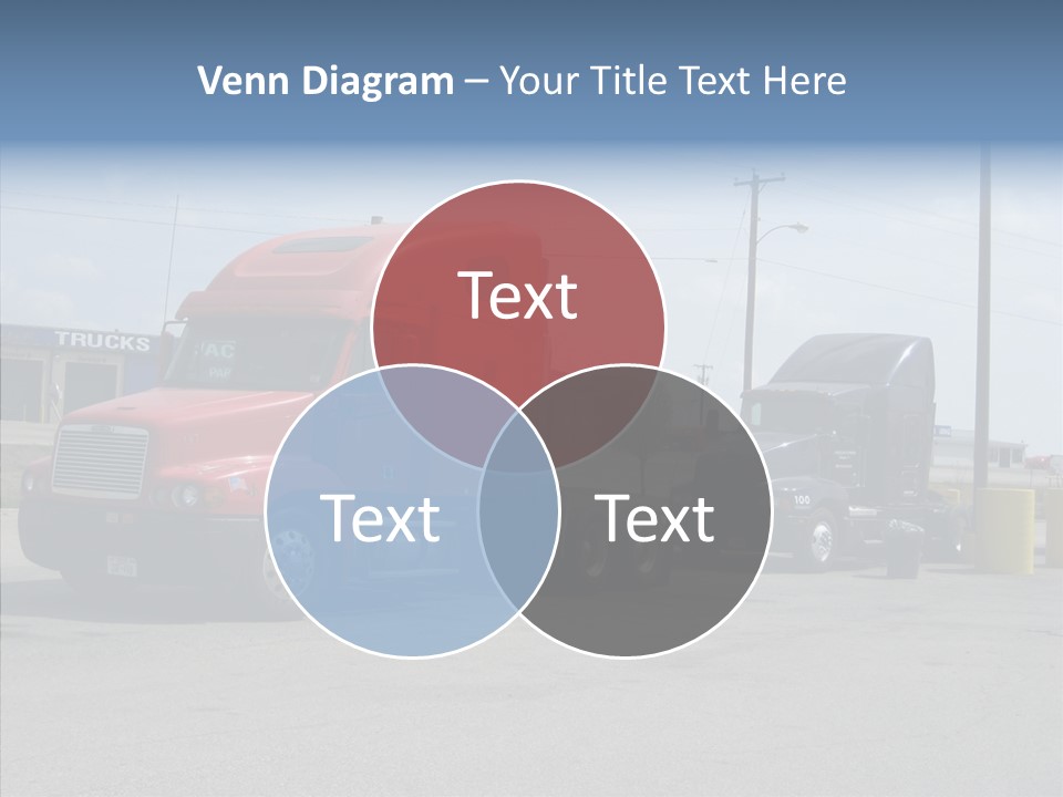 Black Cargo Transportation PowerPoint Template