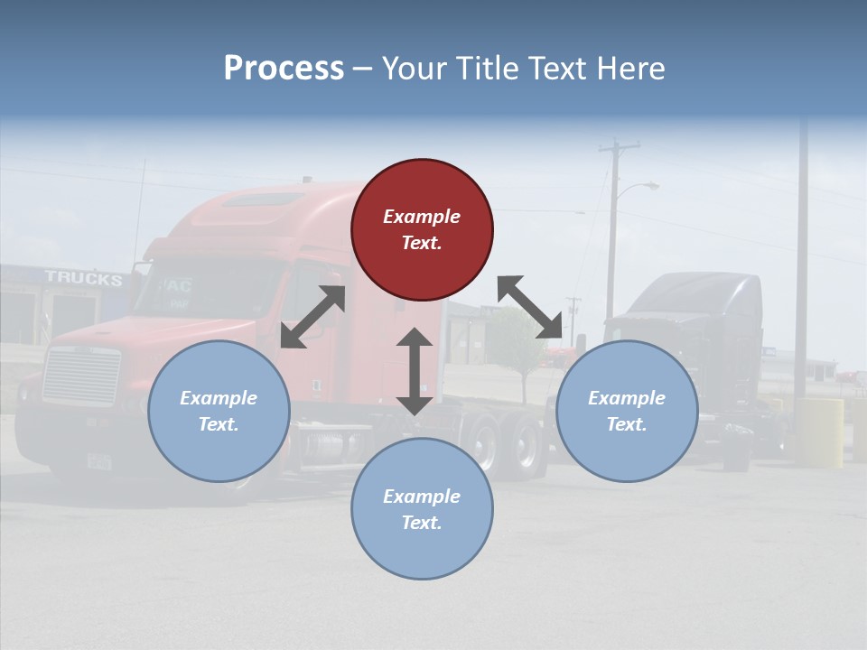 Black Cargo Transportation PowerPoint Template