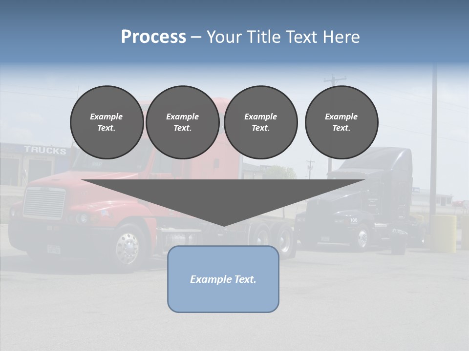 Black Cargo Transportation PowerPoint Template